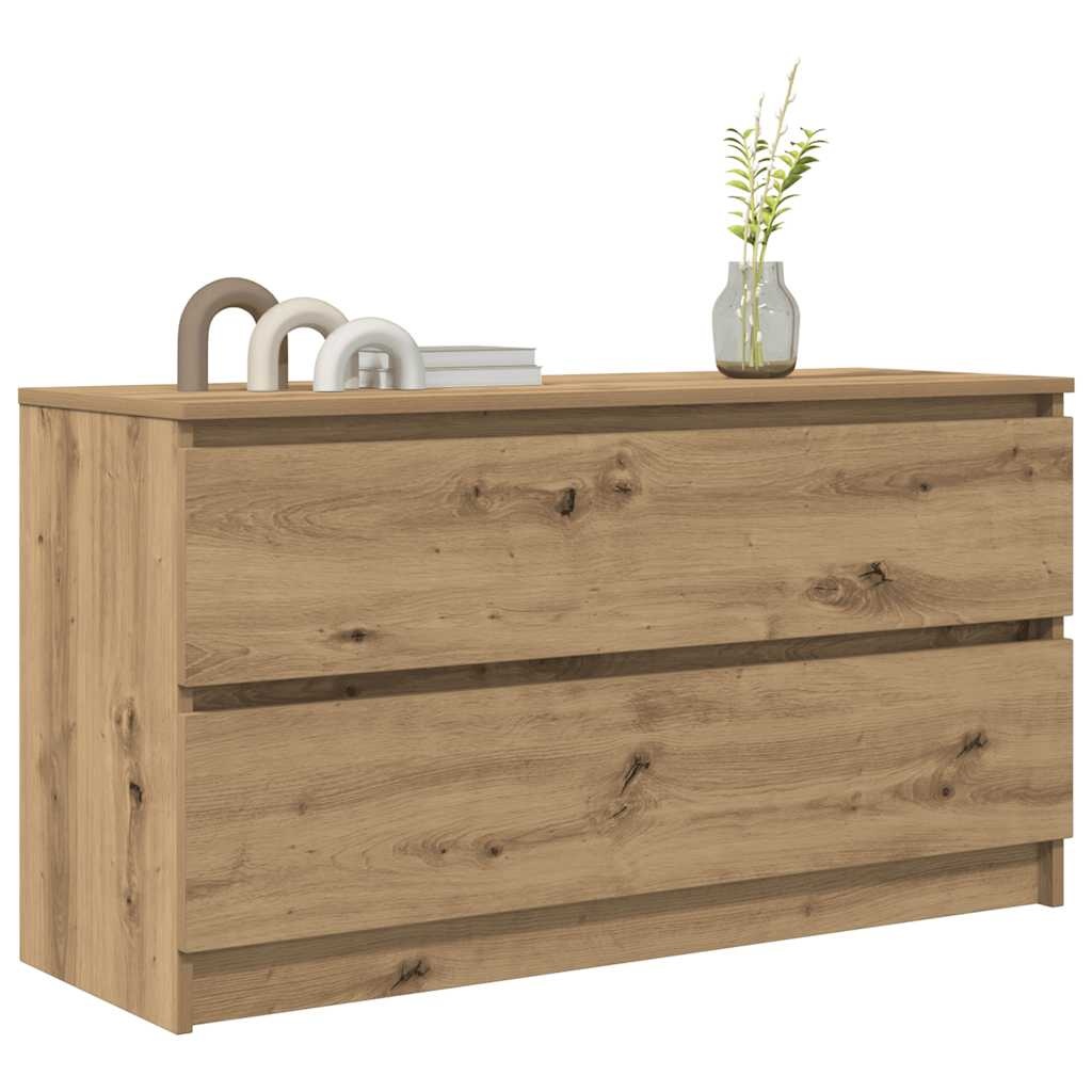 VidaXL Tv-meubel 100x35x54 cm bewerkt hout artisanaal eikenkleurig