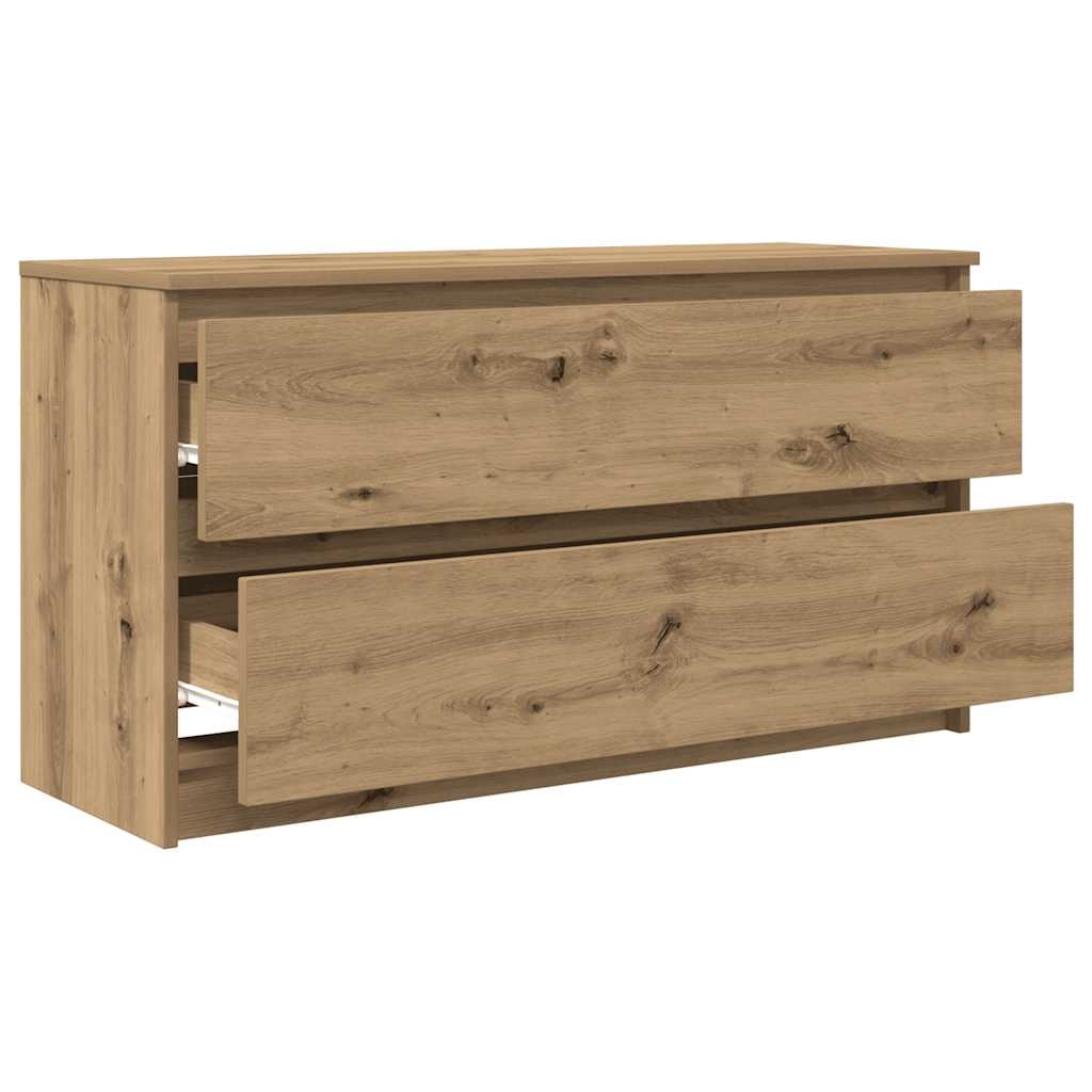 VidaXL Tv-meubel 100x35x54 cm bewerkt hout artisanaal eikenkleurig