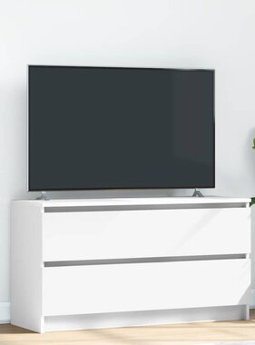 VidaXL Tv-meubel 100x35x54 cm bewerkt hout wit