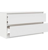 VidaXL Tv-meubel 100x35x54 cm bewerkt hout wit