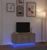 VidaXL Tv-meubel met LED-verlichting 100x41x50 cm sonoma eikenkleurig