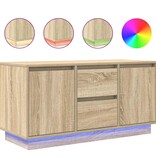 VidaXL Tv-meubel met LED-verlichting 100x41x50 cm sonoma eikenkleurig