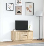 VidaXL Tv-meubel met LED-verlichting 100x41x50 cm sonoma eikenkleurig