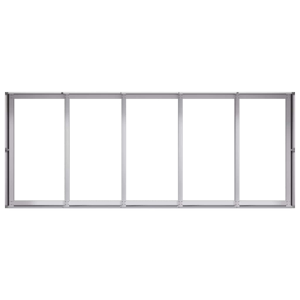 VidaXL Plantenbak 200x80x40 cm gegalvaniseerd staal