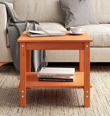 VidaXL Salontafel Wasbruin 50 x 50 x 45 cm Massief grenenhout