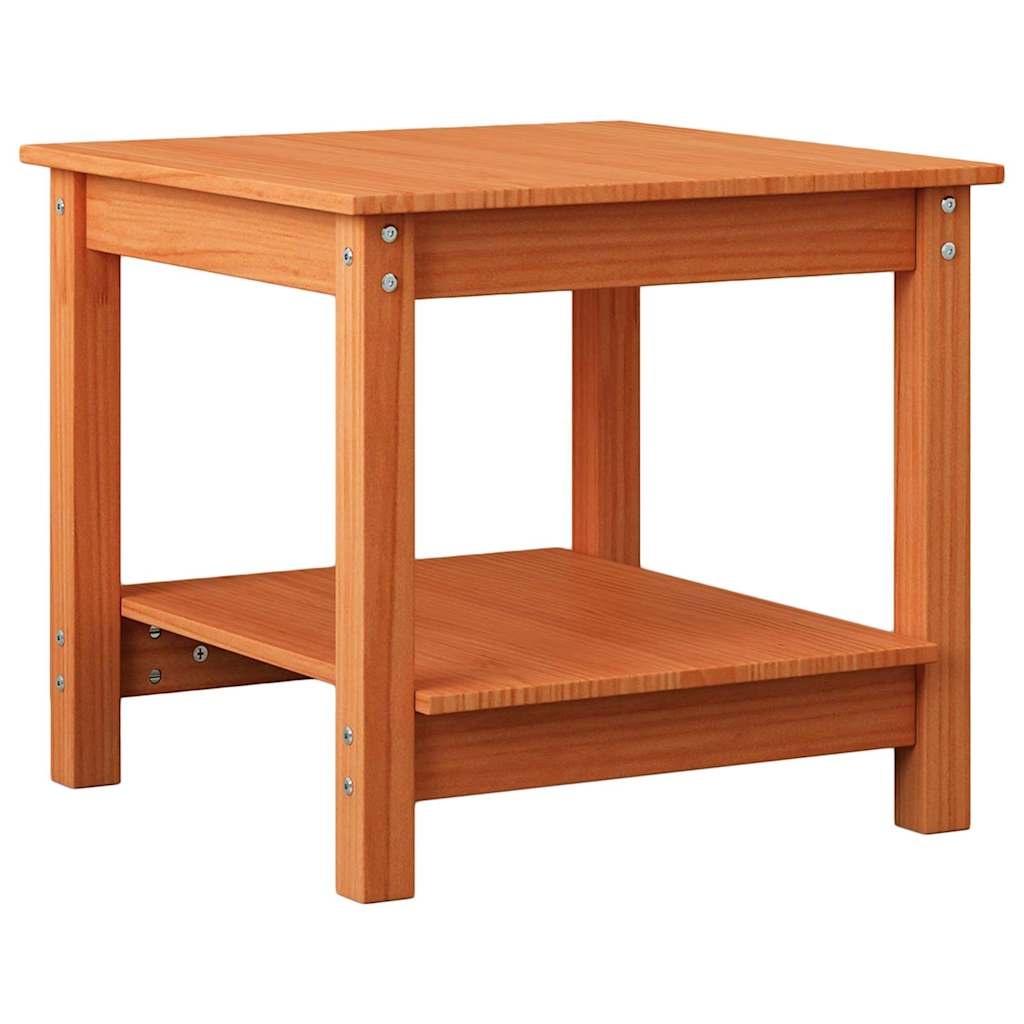 VidaXL Salontafel Wasbruin 50 x 50 x 45 cm Massief grenenhout