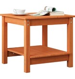 VidaXL Salontafel Wasbruin 50 x 50 x 45 cm Massief grenenhout