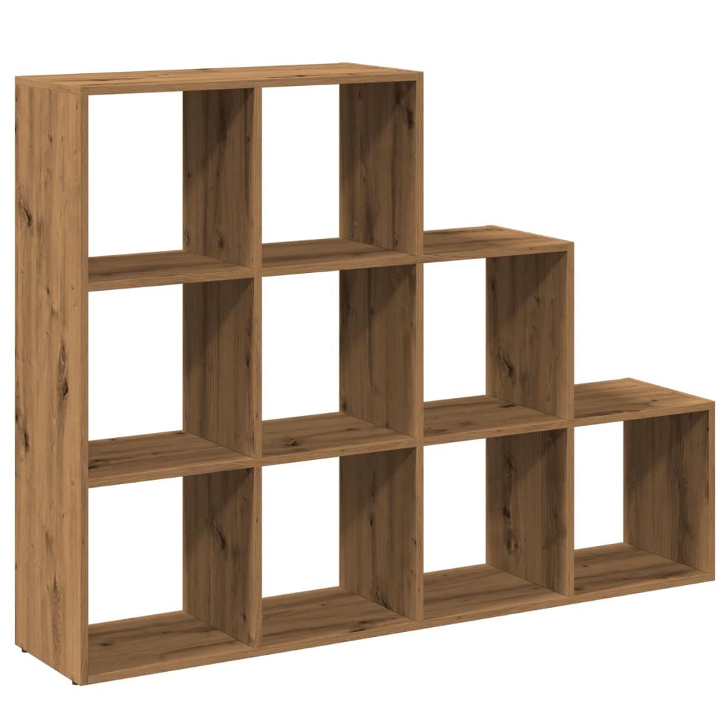 VidaXL Kamerscherm / boekenkast 137,5x29x103,5 cm hout artisanaal eik