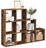 VidaXL Kamerscherm / boekenkast 137,5x29x103,5 cm hout oud hout