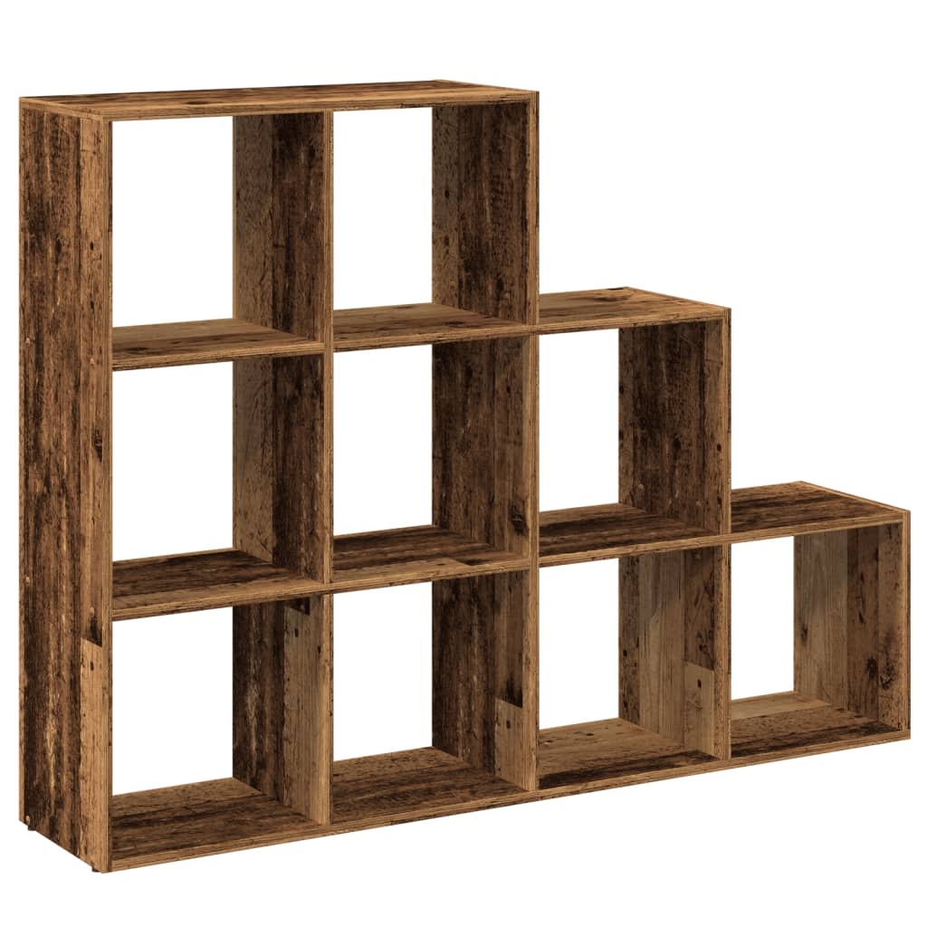 VidaXL Kamerscherm / boekenkast 137,5x29x103,5 cm hout oud hout