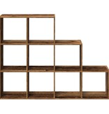VidaXL Kamerscherm / boekenkast 137,5x29x103,5 cm hout oud hout