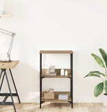 VidaXL Boekenkast 50x33x82 cm bewerkt hout artisanaal eikenkleurig