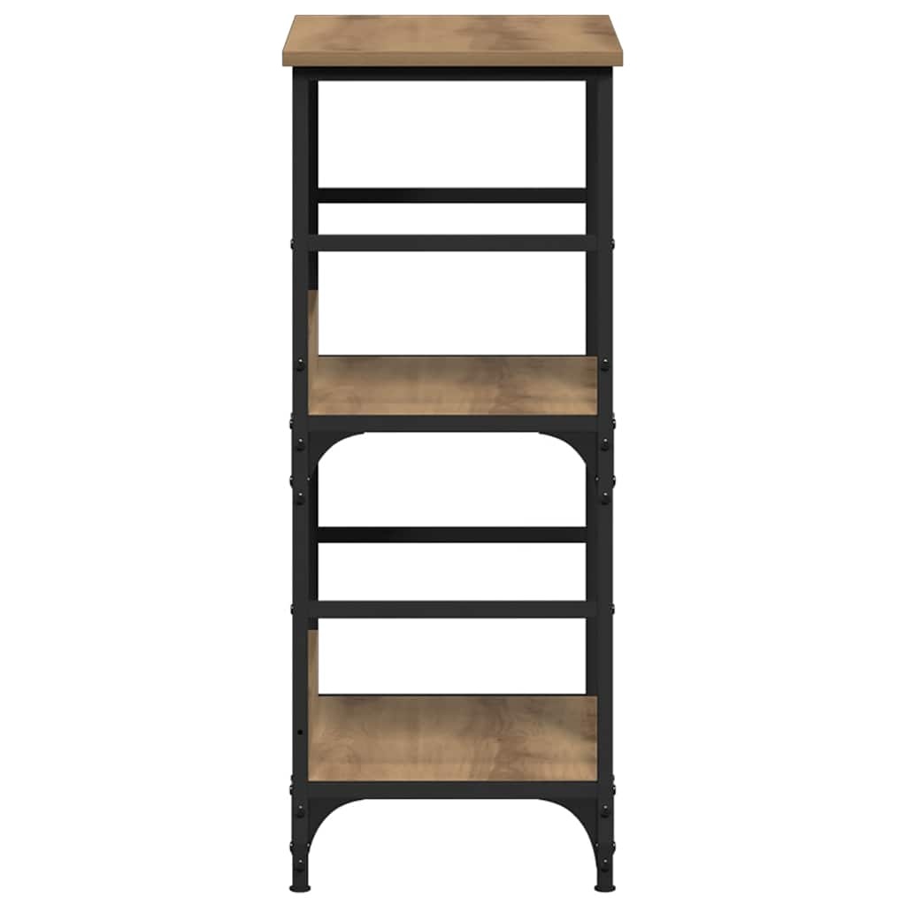 VidaXL Boekenkast 50x33x82 cm bewerkt hout artisanaal eikenkleurig