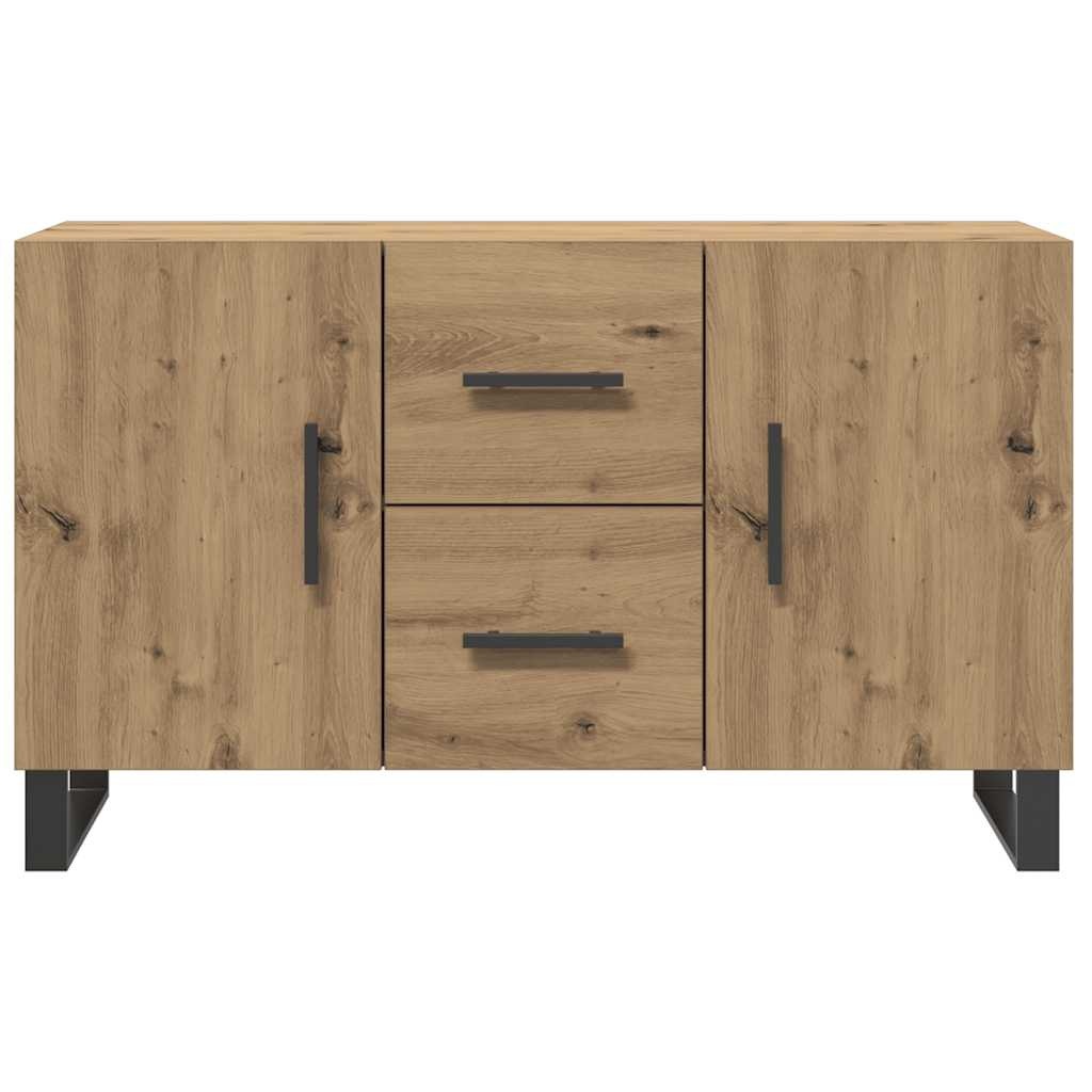 VidaXL Dressoir 100x36x60 cm bewerkt hout artisanaal eikenkleurig