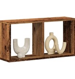 VidaXL Wandkast 60x16x30 cm bewerkt hout oud houtkleurig