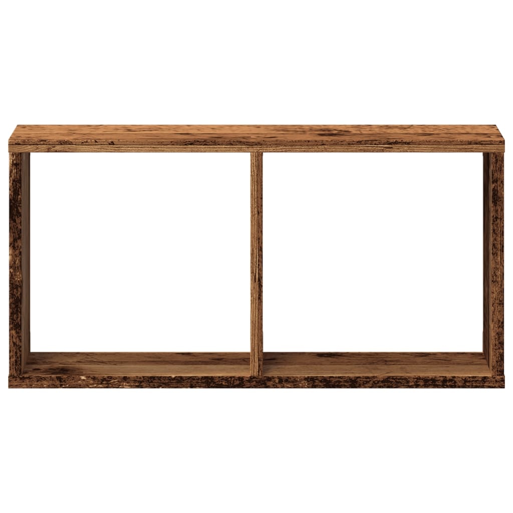 VidaXL Wandkast 60x16x30 cm bewerkt hout oud houtkleurig