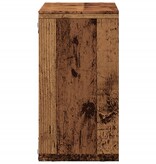 VidaXL Wandkast 60x16x30 cm bewerkt hout oud houtkleurig
