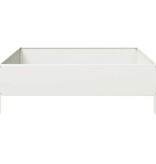 VidaXL Plantenbak verhoogd 100x100x33,5 cm staal wit