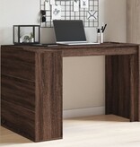 VidaXL Bureau 123,5x73,5x75 cm bewerkt hout bruin eikenkleurig