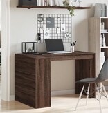 VidaXL Bureau 123,5x73,5x75 cm bewerkt hout bruin eikenkleurig