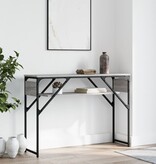 VidaXL Wandtafel met schap 105x30x75 cm bewerkt hout grijs sonoma