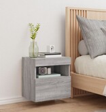 VidaXL Tv-wandmeubel met LED 40x30x40 cm grijs sonoma eikenkleurig