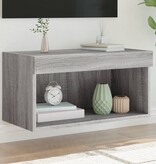 VidaXL Tv-meubel met LED-verlichting 60x30x30 cm grijs sonoma eiken