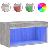 VidaXL Tv-meubel met LED-verlichting 60x30x30 cm grijs sonoma eiken