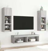 VidaXL Tv-meubel met LED-verlichting 60x30x30 cm grijs sonoma eiken