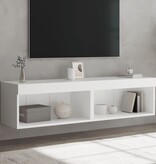 VidaXL Tv-meubels met LED-verlichting 2 st 60x30x30 cm wit