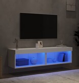 VidaXL Tv-meubels met LED-verlichting 2 st 60x30x30 cm wit