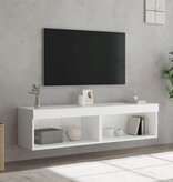 VidaXL Tv-meubels met LED-verlichting 2 st 60x30x30 cm wit