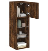 VidaXL Tv-meubels met LED-verlichting 2 st 30,5x30x90 cm gerookt eiken