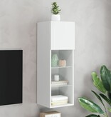 VidaXL Tv-meubel met LED-verlichting 30,5x30x90 cm wit