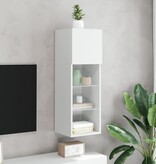 VidaXL Tv-meubel met LED-verlichting 30,5x30x90 cm wit