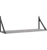 VidaXL Wandschappen 2 st 80x25x25,5 cm bewerkt hout grijs sonoma eiken