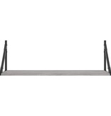 VidaXL Wandschappen 2 st 80x25x25,5 cm bewerkt hout grijs sonoma eiken