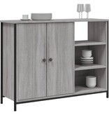 VidaXL Dressoir 100x33x75 cm bewerkt hout grijs sonoma