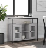 VidaXL Dressoir 100x35x80 cm bewerkt hout grijs sonoma