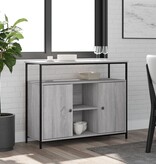 VidaXL Dressoir 100x35x80 cm bewerkt hout grijs sonoma