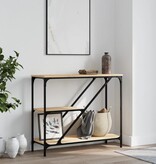 VidaXL Wandtafel 88,5x30x75 cm bewerkt hout sonoma eikenkleurig