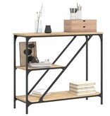VidaXL Wandtafel 88,5x30x75 cm bewerkt hout sonoma eikenkleurig