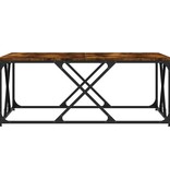 VidaXL Salontafel 100x100x40 cm bewerkt hout gerookt eikenkleurig