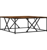 VidaXL Salontafel 100x100x40 cm bewerkt hout gerookt eikenkleurig