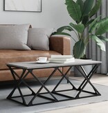 VidaXL Salontafel 100x49x40 cm bewerkt hout grijs sonoma