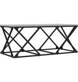 VidaXL Salontafel 100x49x40 cm bewerkt hout grijs sonoma