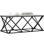 VidaXL Salontafel 100x49x40 cm bewerkt hout grijs sonoma