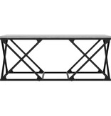 VidaXL Salontafel 100x49x40 cm bewerkt hout grijs sonoma