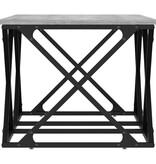 VidaXL Salontafel 100x49x40 cm bewerkt hout grijs sonoma