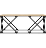 VidaXL Salontafel 100x49x40 cm bewerkt hout sonoma eikenkleurig
